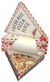 Dixie Print Single Slice Pizza Carton, 9 x 10 x 1.75 inch -- 250 per case.