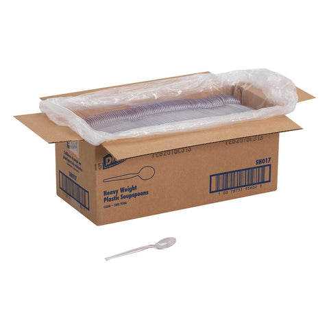 Dixie Crystal Heavy Weight Polystyrene Soup Spoon -- 1000 per case.