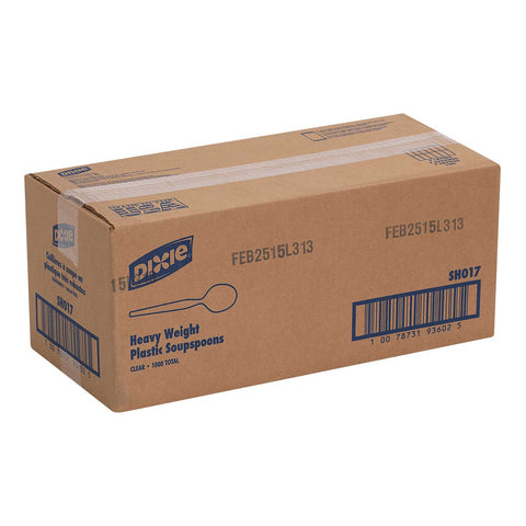 Dixie Crystal Heavy Weight Polystyrene Soup Spoon -- 1000 per case.