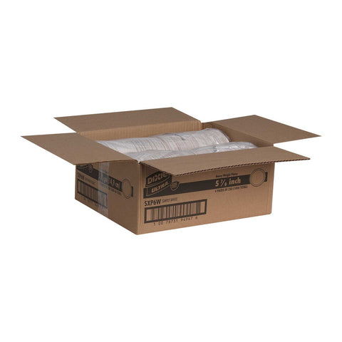 Dixie 5.875 inch Paper Plate, White-- 1000 per case.