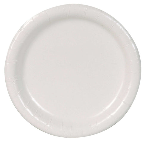 Dixie 5.875 inch Paper Plate, White-- 1000 per case.