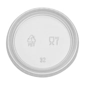 Dixie PET Clear Lid Only for 4 Ounce Souffle Cup -- 2400 per case.
