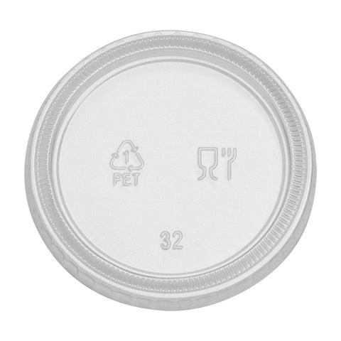 Dixie PET Clear Lid Only for 4 Ounce Souffle Cup -- 2400 per case.