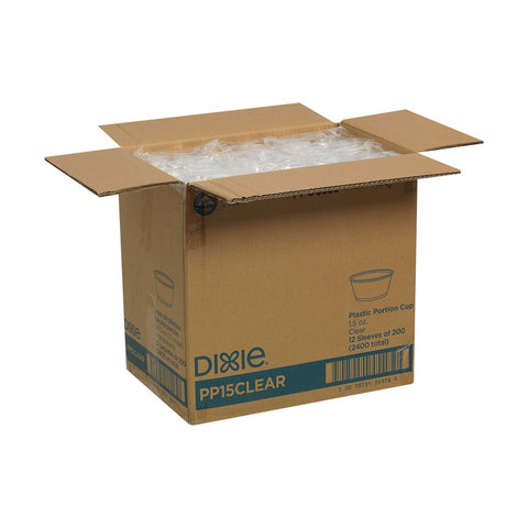 Dixie Plastic Clear Souffle Cup, 1.5 Ounce -- 2400 per case.