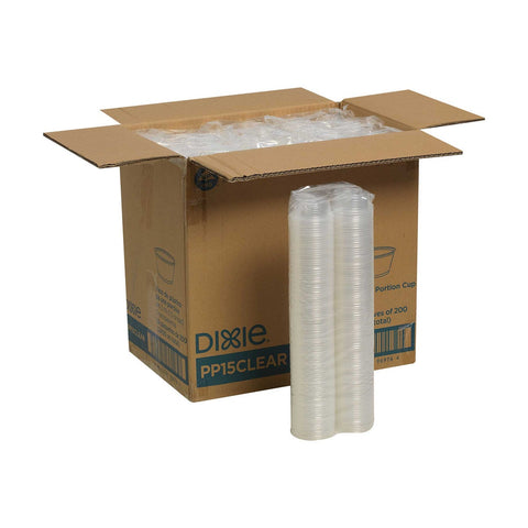 Dixie Plastic Clear Souffle Cup, 1.5 Ounce -- 2400 per case.