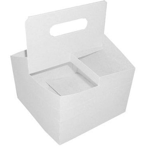 Dixie White Handled 4 Cup Drink Carrier -- 200 per case