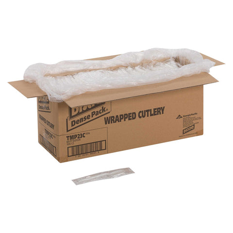 Dixie Medium Weight Polypropylene Teaspoon, Individually Wrapped White -- 1000 per case.