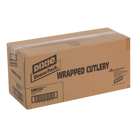Dixie Individually Wrapped White Medium Weight Polypropylene Soup Spoon -- 1000 per case.