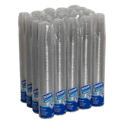 Dixie 20 Ounce Clear PETE Plastic Cup -- 1000 per case.