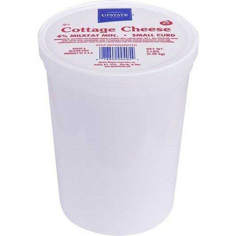 Upstate Farms 4 Percent Small Curd Cottage Cheese, 5 Pound -- 4 per case