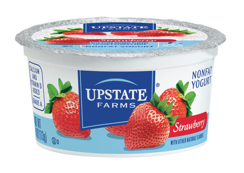 Upstate Niagara Coop Strawberry Rich and Creamy Yogurt, 4 Ounce -- 48 per case.