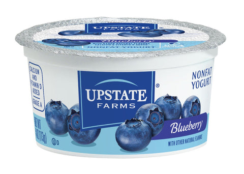Upstate Farms Nonfat Blueberry Yogurt, 4 Ounce -- 48 per case.