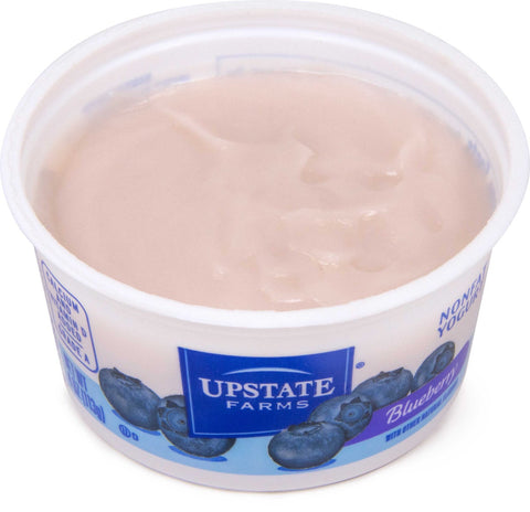 Upstate Farms Nonfat Blueberry Yogurt, 4 Ounce -- 48 per case.