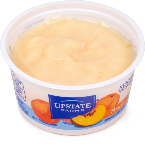 Upstate Niagara Coop Peach Rich and Creamy Yogurt, 4 Ounce -- 48 per case.