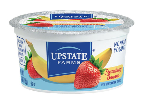 Upstate Niagara Coop Strawberry Banana Rich and Creamy Yogurt, 4 Ounce -- 48 per case.