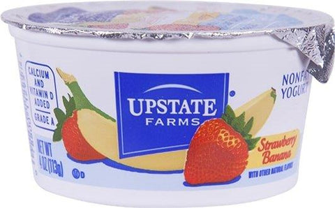 Upstate Niagara Coop Strawberry Banana Rich and Creamy Yogurt, 4 Ounce -- 48 per case.