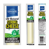 Upstate Farms Low Moisture Part Skim String Cheese, 1 Ounce -- 168 per case.