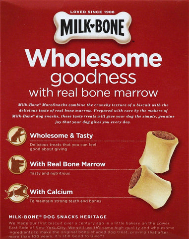 Milk Bone MaroSnacks Original Crunchy Dog Treat, 10 Ounce -- 12 per case.