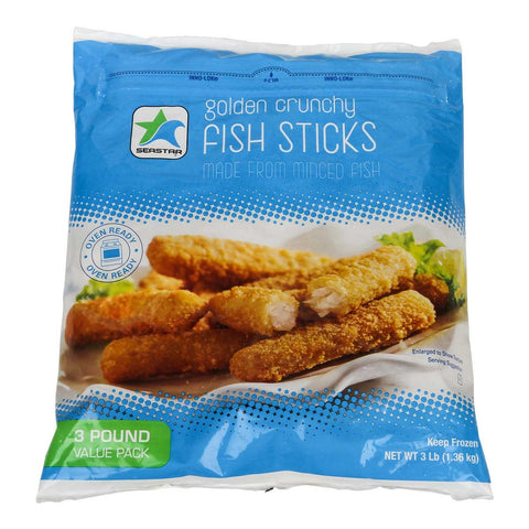 Seastar Breaded Minced Fish Stick, 0.70 Ounce of 70 Pieces Per Bag, 3 Pound -- 6 per case.
