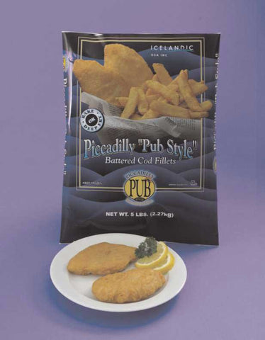 Pub Style Battered Cod, 5 Pound -- 2 per case.