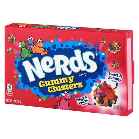 Nerds Gummy Clusters Candy - Theater Box, 3 Ounce -- 12 per case