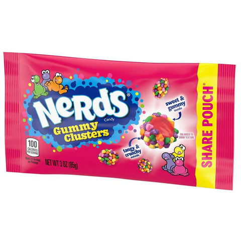 Nerds Gummy Cluster - Share Pack, 3 Ounce -- 48 per case.