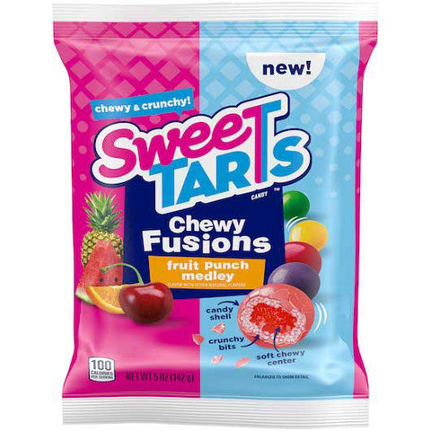 Sweetarts Chewy Fusions Fruit Punch Medley Candy, 5 Ounce -- 12 per case