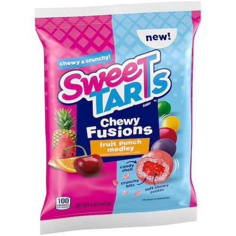 Sweetarts Chewy Fusions Fruit Punch Medley Candy, 5 Ounce -- 12 per case