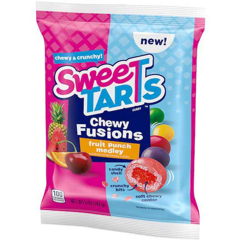 Sweetarts Chewy Fusions Fruit Punch Medley Candy, 5 Ounce -- 12 per case