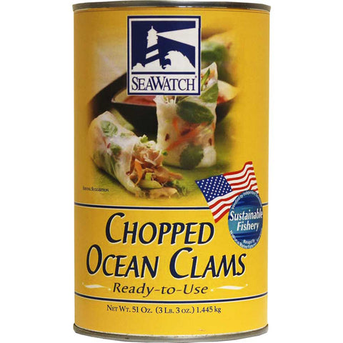Sea Watch Chopped Ocean Clam No MSG, 51 Ounce -- 12 per case.