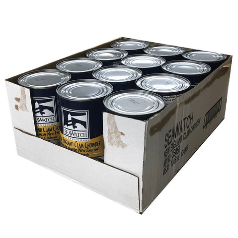 Sea Watch Condensed Clam Chowder - 51 oz. can, 12 per case