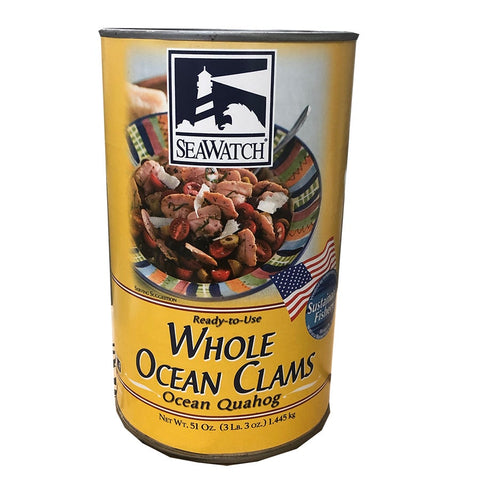 Sea Watch Whole Ocean Steamer Clams , 51 Ounce -- 6 per case.