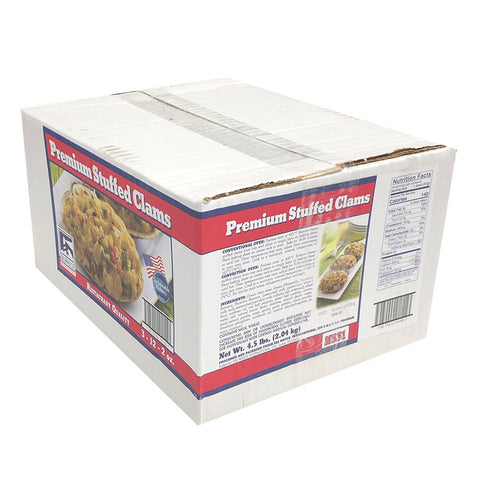 Sea Watch Premium Stuffed Clams in Natural Shells, 2 Ounce -- 36 per case.