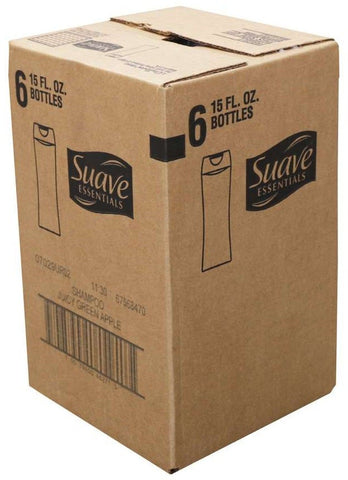 Suave Juicy Green Apple Shampoo, 15 Fluid Ounce -- 6 per case