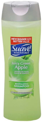 Suave Juicy Green Apple Shampoo, 15 Fluid Ounce -- 6 per case