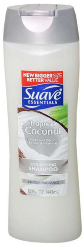 Suave Tropical Coconut Shampoo, 15 Fluid Ounce -- 6 per case