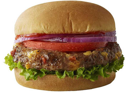 Thick N Juicy Beef Patty with Cheddar and Bacon, 5.33 Ounce -- 12 per case.