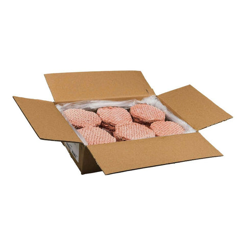 Double Red Provisions 80/20 Ground Beef Patties, 5 Ounce -- 30 per case.