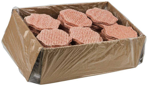 Double Red Provisions 4 1 75 25 Ground Beef Patties, 4 Ounce -- 60 per case.