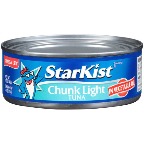 Heinz Starkist Chunk Canned Light Tuna, 5 Ounce -- 48 per case.