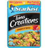 Starkist Tuna Creations Sweet and Spicy Chunk Light Tuna, 2.6 Ounce -- 24 per case.