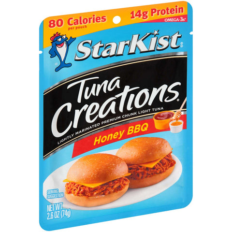 Starkist Kids Creations Honey Barbecue Lightly Marinated Chunk Light Tuna, 2.6 Ounce -- 24 per case.