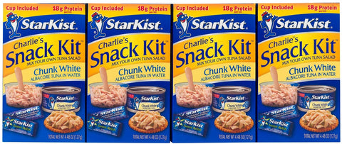 Starkist Charlies Snack Kit Chunk Light Tuna in Water, 4.48 Ounce -- 12 per case