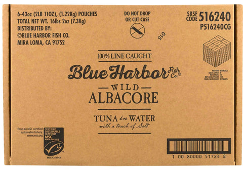 Starkist Blue Harbor Chunk White Albacore Tuna in Water, 43 Ounce Pouch -- 6 per case