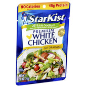 Starkist 25 Percent Less Sodium Premium White Chicken, 2.6 Ounce Pouch -- 12 per case