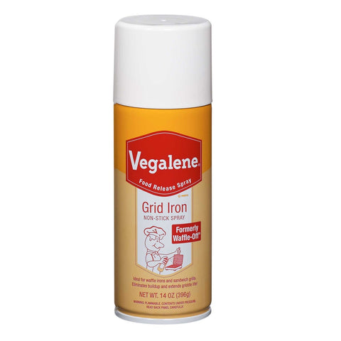Vegalene Waffle Off Aerosol Pan Coatings, 14 Ounce -- 6 Case