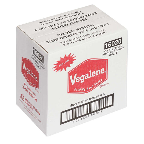 Vegalene Liquid Pan Coatings -- 6 Case 16 Ounce