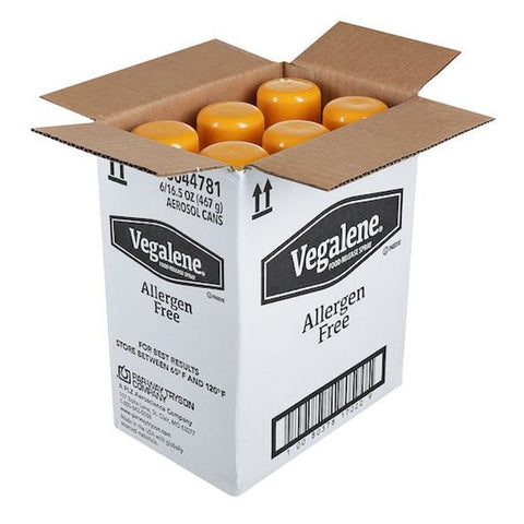 Vegalene Allergen Free Food Release Spray, 16.5 Ounce Aerosol -- 6 per case