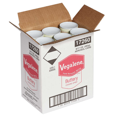 Vegalene Buttery Cooking Spray, 17 Ounce -- 6 per case.