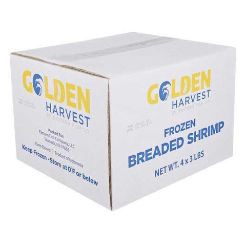 Golden Harvest 16/20 Count Coconut Breaded Clean Tail Butterfly Shrimp, 12 Pound -- 4 per case